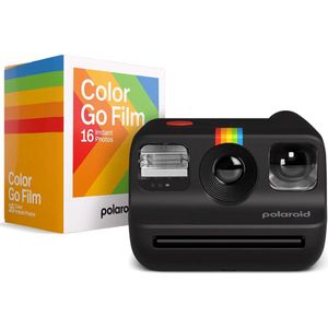 Polaroid Go Generation 2 – Mini Instant Camera + filmbundel (16 foto's inbegrepen) – zwart (6280)