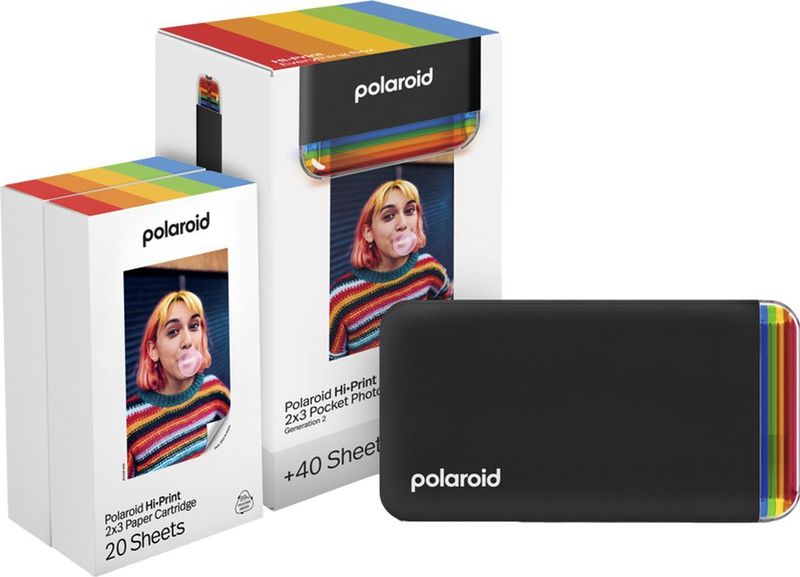Polaroid - Hi·print 2x3 Gen 2 - Instant Printer - Zwart - Bluetooth Verbinding