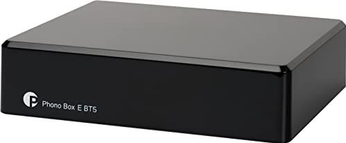 Pro-Ject Phono Box E BT5 - Draadloze Phono-Voorversterker - Bluetooth 5.0, AptX HD Streaming, Veelzijdige Connectiviteit - Zwart