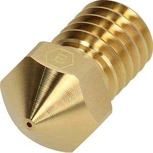 BROZZL E3D V6 1,75 mm mondstuk messing 0,8 mm diameter voor E3D Hotend en Prusa i3, 10301080, Ø 0,8 mm