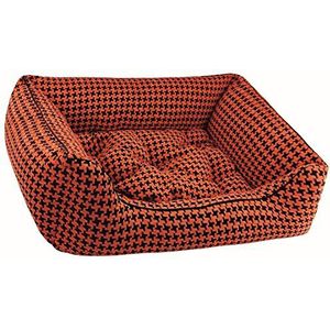 Dandy Dog Houndstooth Hondenbed, afneembare overtrek en wasbare bekleding, houndstooth design, maat XL