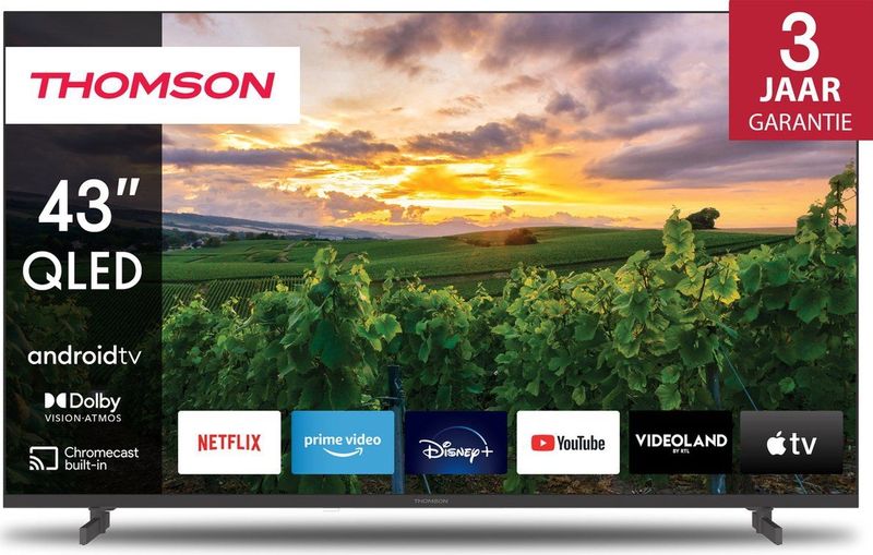 Thomson - 43QA2S13 - QLED TV - 43 Inch - 4K UHD - Smart Android