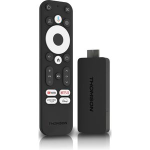 Thomson - Streaming Stick - Zwart - 8 GB - Android 12 - 4K UHD