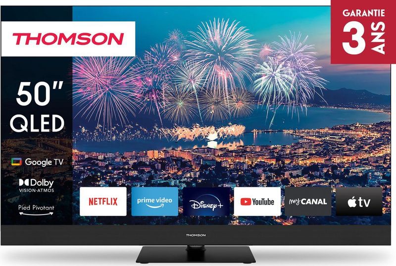 Thomson 50QG6C14 - QLED Plus Televisie - Zwart - Met Google TV