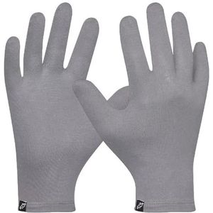 Gebol Katoenen handschoen | 1 paar | maat S/M | duurzame herbruikbare handschoen van biologisch katoen | antibacterieel, antiviraal | geschikt voor touchscreen | voor dames en heren | grijs