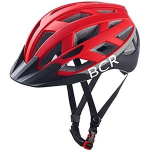 Black Crevice Fietshelm met led-achterlicht, rood/zwart, L (59-61 cm)