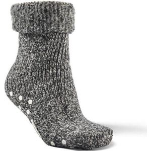 Huissokken - Antraciet - Wolmix - Antislip - Warm