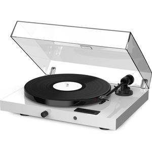 Pro-Ject Jukebox E1 – Platenspeler met Bluetooth input, (voor) versterker en ontvanger - Analoog – HiFi Stereo - Wit