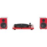 Pro-Ject Jukebox E1  Speaker Box 5 Set Draaitafel systeem - Rood