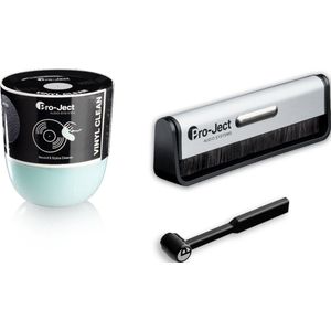 Pro-Ject - Cleaning Set Advanced – Platenborstel Brush-it – Naaldborstel Clean-it – Vinyl Clean - Platenspeler schoonmaakset - Voor iedere platenspeler
