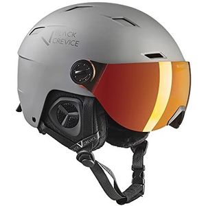 Black Crevice Skihelm met vizier, Gstaad, BCR143921, zwart carbon, maat M/L