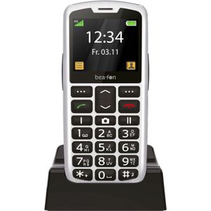 Bea-Fon Sl260 (2.20"", 4G), Sleutel mobiele telefoon, Zilver, Zwart