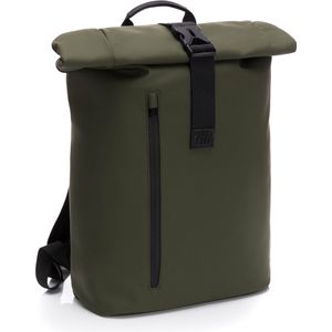 Luiertas Oslo - luier rugzak - 20L tot 25L - verstelbaar - Roll top rugzak - Inclusief flessenwarmer en verschoonmatje - fillikid - Groen