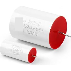2 Stuks Audio Versterker-Condensator, 100 V, Crossover, gemetalliseerde Polypropyleenfolie, HiFi-End-Audio Koortscondensator (Maat: 100V 4.7UF)