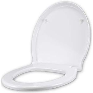 Toiletbril voor G.S.I. Panorama zoals origineel, wit, scharnieren van roestvrij staal normaal of zachtjes sluitend, scharnier/sluiting: slow (Soft Close)