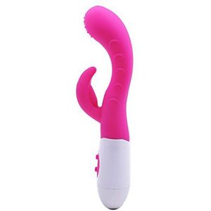 PleasureBoxxx Multi Speed Silicone Rabbit Vibrator G-Spot and Clitoris Stimulator