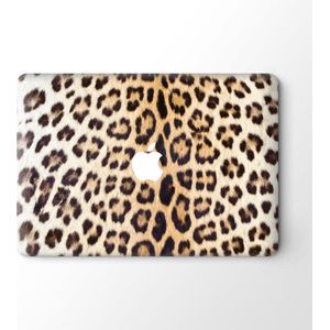 Lunso - Leopard Brown - Vinyl Sticker voor MacBook Pro 16 inch
