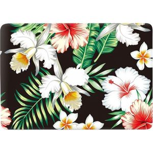 Lunso MacBook Pro 13 inch (2016-2020) vinyl sticker - Flower White
