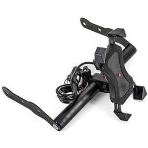 Telefoonhouder Voor CB 500X CB500X 2016-2019 2020 2021 2023 Motorfiets Mobiele Telefoon Navigatie Beugel USB Opladen Ondersteuning GPS/Smart Telefoon Telefoonhouder Motorfiets (Size : USB Combinati