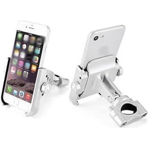 Telefoonhouder Voor CB 500X CB500X 2016-2019 2020 2021 2023 Motorfiets Mobiele Telefoon Navigatie Beugel USB Opladen Ondersteuning GPS/Smart Telefoon Telefoonhouder Motorfiets (Size : Silver phone
