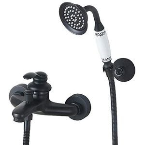 -Kranen, Kranen, Hot Koude Douche Set Volledige Koper Retro Handheld Wandkranen Keuken Kranen Wastafel Kranen Koud en Warm Water Mixer Badkamer Mixer Wastafel Mengkraan