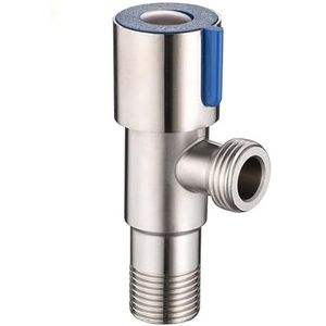 Roestvrij staal Hoek Valve G1/2 Koud Warm Water Stop Valve Badkamer Omvormer Valve Connector voor Toilet Wastafel Wastafel Boiler 1 Stks (Kleur: Koud Water Ventiel)