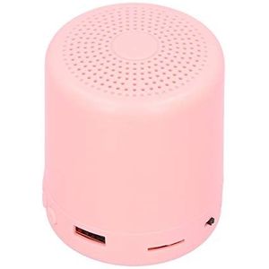 Draadloze Bluetooth-luidspreker, Draagbare Mini-hifi-stereoluidsprekerbox voor Buiten, voor Telefoongesprekken, Vedio, Reizen en Muziek(roze)