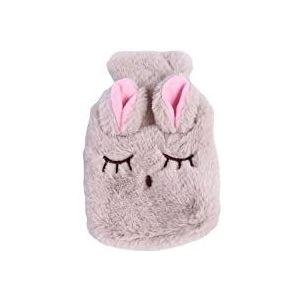 DieffematicRSD Warmwaterkruik Warmwaterkruik Mooie schattige cartoon verbrandingsbeveiliging for pijnverlichting PVC-warmwaterkruik PVC-warmwaterzak (Color : Beige)