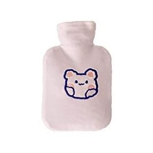 DieffematicRSD Warmwaterkruik Cartoon Hand Warm Water Fles Mini Draagbare Warmwaterkruiken Handwarmer Water vullen Hotwater (Color : White)