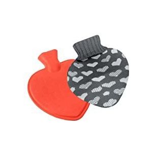 DieffematicRSD Warmwaterkruik Heetwaterzak Hartvormige warmwaterflessen Cartoon rubberen warmwaterzak Mini pluche handwarmer Watergevulde warme handtas (Size : Heart-shaped)