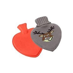 DieffematicRSD Warmwaterkruik Heetwaterzak Hartvormige warmwaterflessen Cartoon rubberen warmwaterzak Mini pluche handwarmer Watergevulde warme handtas (Size : Deer)