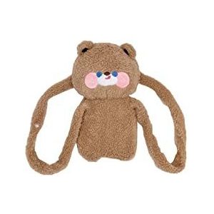 DieffematicRSD Warmwaterkruik Nieuwe Rugzak Warmwaterkruik Creatieve Schattige Konijn Beer Warmwaterzak for Maag Hand Lichaam Terug Warme Draagbare Winter Verwarmde Tas (Color : Brown)