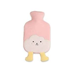 DieffematicRSD Warmwaterkruik Warmwaterzak Kleine en draagbare pluche wolkvorm Lichtgewicht Gewijd aan kantoorleren (Color : Pink)