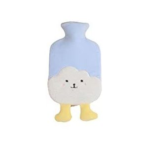DieffematicRSD Warmwaterkruik Warmwaterzak Kleine en draagbare pluche wolkvorm Lichtgewicht Gewijd aan kantoorleren (Color : Blue)