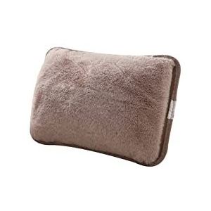 DieffematicRSD Warmwaterkruik Elektrische warmwaterzakwarmer Heat Pack Leuke oplaadbare veiligheid Konijnenbont Herbruikbare warmwaterkruik Plug Hand (Color : Brown)