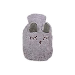 DieffematicRSD Warmwaterkruik Warmwaterkruik Warmwaterkruik Met Leuke Cartoon Pluche Zachte Dierlijke Vorm Covers Handwarmer Winter Benodigdheden (Color : Gray)