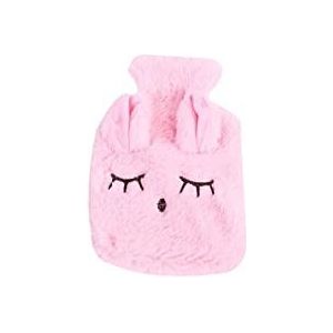 DieffematicRSD Warmwaterkruik Winterkonijn Warmwaterkruik Leuke waterinjectie Warmwaterkruik Herbruikbare handwarmerzak kan in de klas worden gebruikt (Color : Pink)