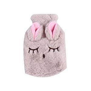 DieffematicRSD Warmwaterkruik Winterkonijn Warmwaterkruik Leuke waterinjectie Warmwaterkruik Herbruikbare handwarmerzak kan in de klas worden gebruikt (Color : Beige)