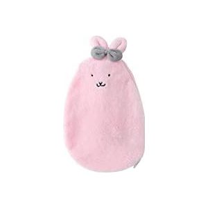 DieffematicRSD Warmwaterkruik Watervullende Heetwaterzak PVC Stress Pijnbestrijding Therapie Warmwaterkruik Met Zachte Leuke Gezellige Hoes Handwarmer Winter Artifac (Color : Pink)