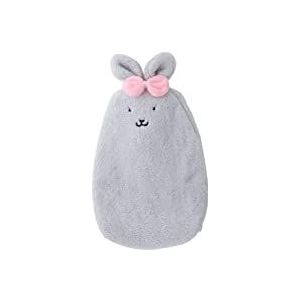 DieffematicRSD Warmwaterkruik Watervullende Heetwaterzak PVC Stress Pijnbestrijding Therapie Warmwaterkruik Met Zachte Leuke Gezellige Hoes Handwarmer Winter Artifac (Color : Gray)