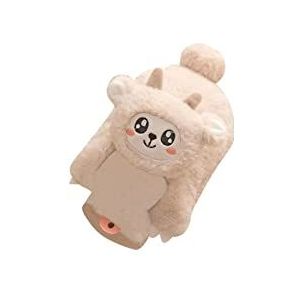 DieffematicRSD Warmwaterkruik Heetwaterzakje Verwijderbaar warmwaterpakket Klassieke rubberen warm- of koudwaterfles met schattige knuffelhoes for handbuik (Color : White)