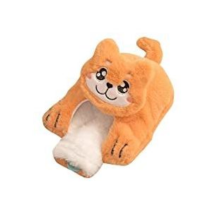 DieffematicRSD Warmwaterkruik Heetwaterzakje Verwijderbaar warmwaterpakket Klassieke rubberen warm- of koudwaterfles met schattige knuffelhoes for handbuik (Color : Orange)