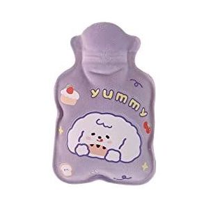 DieffematicRSD Warmwaterkruik Warmwaterzak Zachte warmwaterkruik Draagbare warmwaterkruik Winter Body Hand Voetwarmer Opwarmzak for dames en kinderen (Color : Purple)