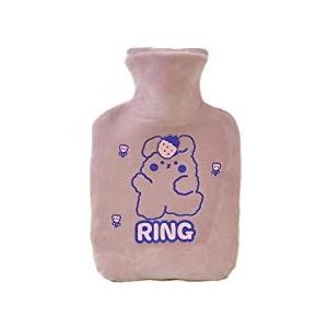 DieffematicRSD Warmwaterkruik Mooie Cartoon Hand Po Warmwaterkruik Warmwaterflessen Draagbare Handwarmer Pocket Hand Voeten Warmwaterzakken (Color : Purple)