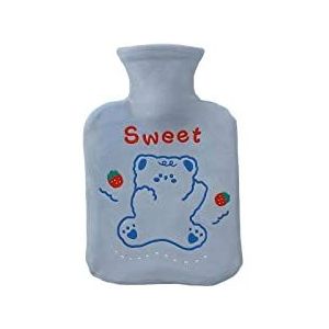 DieffematicRSD Warmwaterkruik Mooie Cartoon Hand Po Warmwaterkruik Warmwaterflessen Draagbare Handwarmer Pocket Hand Voeten Warmwaterzakken (Color : Blue)