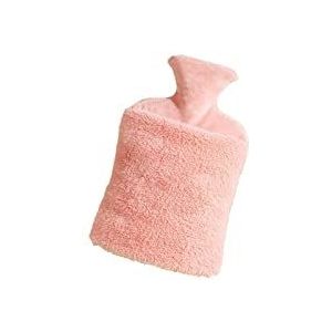 DieffematicRSD Warmwaterkruik Hot Water Fles 1L/2L Hands-in Hot Water Zak Verwarming Pad met Zachte Pluche Cover for Heet kompres Hand Voeten Nekwarmer (Color : Pink, Size : 2000ml)
