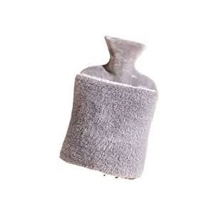 DieffematicRSD Warmwaterkruik Hot Water Fles 1L/2L Hands-in Hot Water Zak Verwarming Pad met Zachte Pluche Cover for Heet kompres Hand Voeten Nekwarmer (Color : Gray, Size : 1000ml)