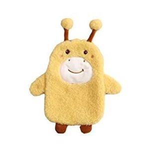 DieffematicRSD Warmwaterkruik Leuke rubberen warmwaterkruik met pluche hoes Leuke cartoon warmwaterzak Explosieveilige draagbare handwarmer (Color : Yellow)