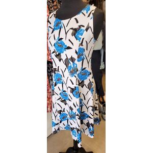 Prachtige bloemenjurk met blauwe bloemen - maat S/M