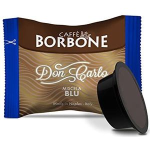 Caffè Borbone Don Carlo, Blauwe Koffiemelange - 100 Capsules - Compatibele met Lavazza* A Modo Mio*-koffiemachines voor thuis